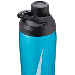 Спортивная бутылка для воды Nike Tr Hypercharge Chug Bottle 24 Oz,синий, 710 мл.