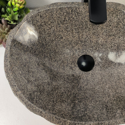 Раковина из речного камня RS-65446 54x38x15 из натурального камня