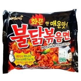 Лапша б/п со вкусом курицы (острая) Samyang, Корея, 140 г