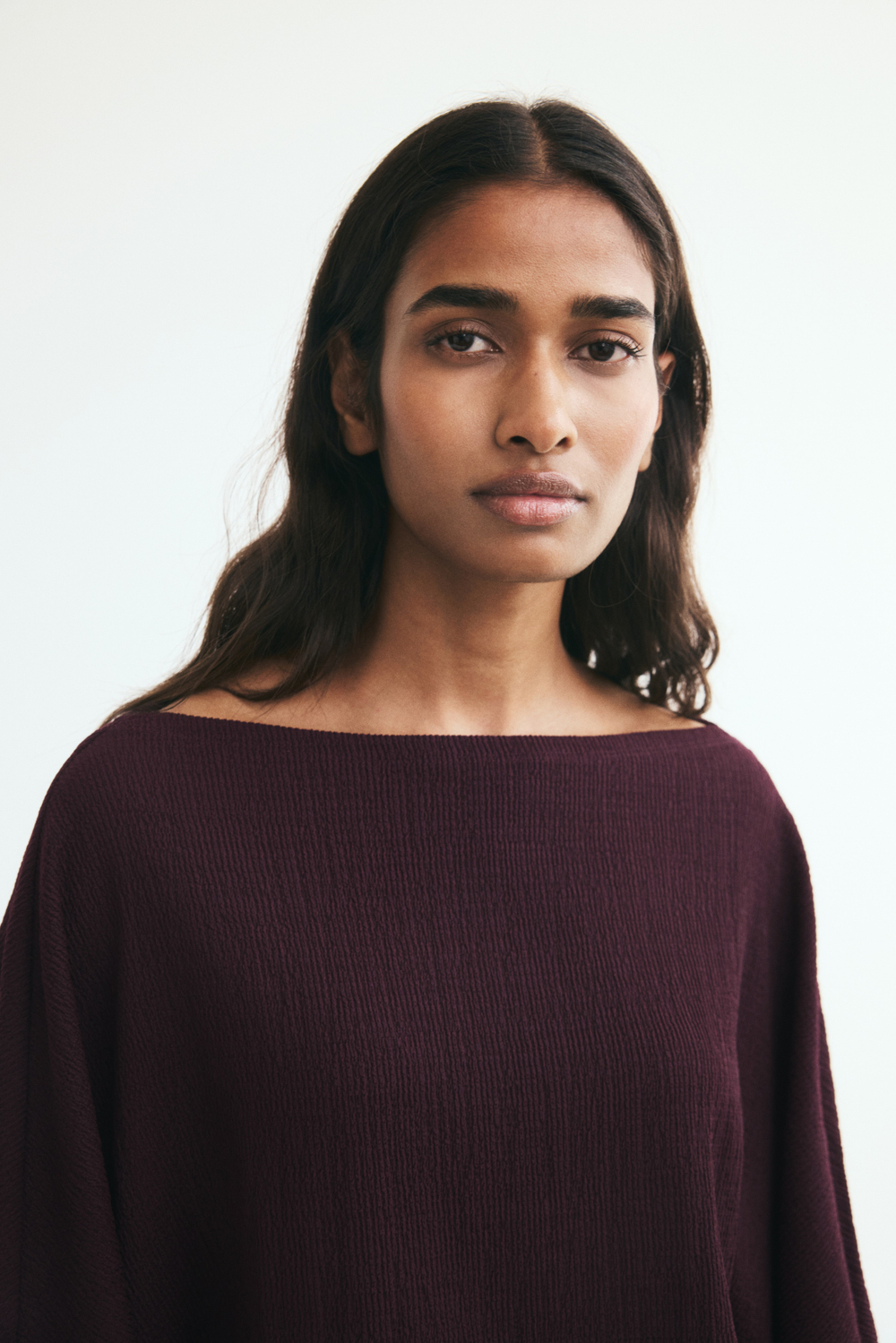Топ из жатого джерси с рукавами «летучая мышь» - H&M