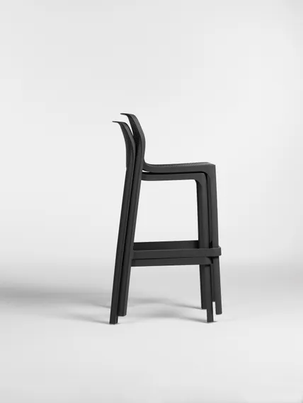 Полубарный стул Net Stool Mini 65 см антрацит