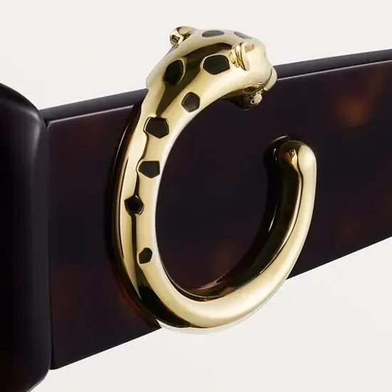 Солнцезащитные очки Panthère de Cartier в черепаховой оправе