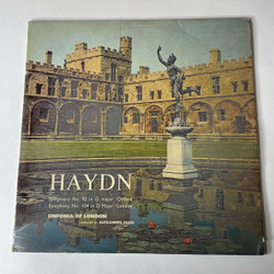Винтажная виниловая пластинка LP Haydn Гайдн, Sinfonia Of London Conducted By Alexander Faris, Symphony No. 92 In G Major Oxford (Англия 1964)