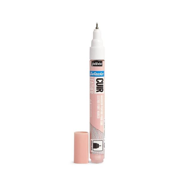 Маркер по коже Setacolor 0.7 перо круглое, 6 шт, 295664 Розовая сакура, Pebeo, 295664