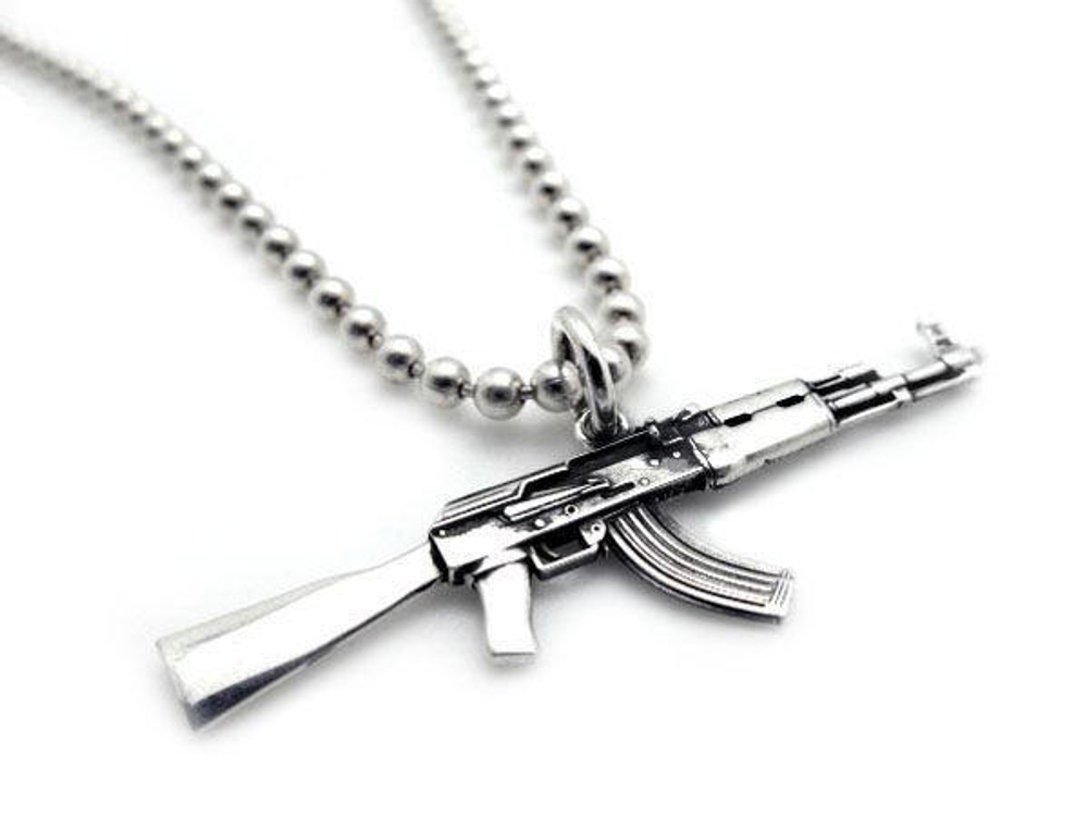 Подвеска из серебра "AK47" AZP-53-50