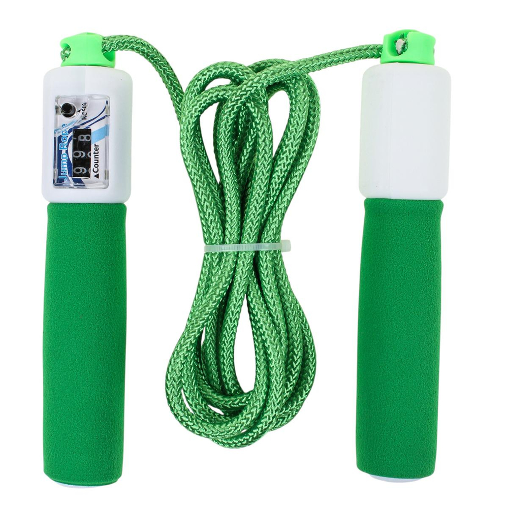 Скакалка тканевая со счетчиком 2,6м. цвет микс, блист. obl-524