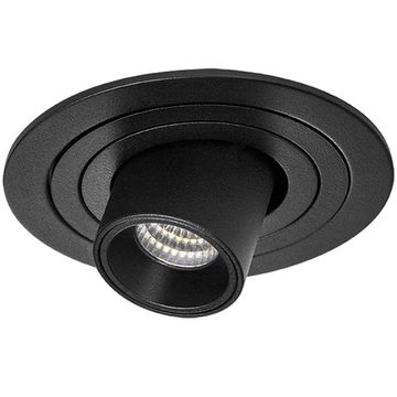 Комплект из светильника и рамки 7W 4000K i617174 чёрный InteroBall Lightstar