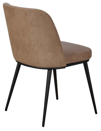 Стул Foer 3 (Фоер), Catania Latte / черный текстурированный