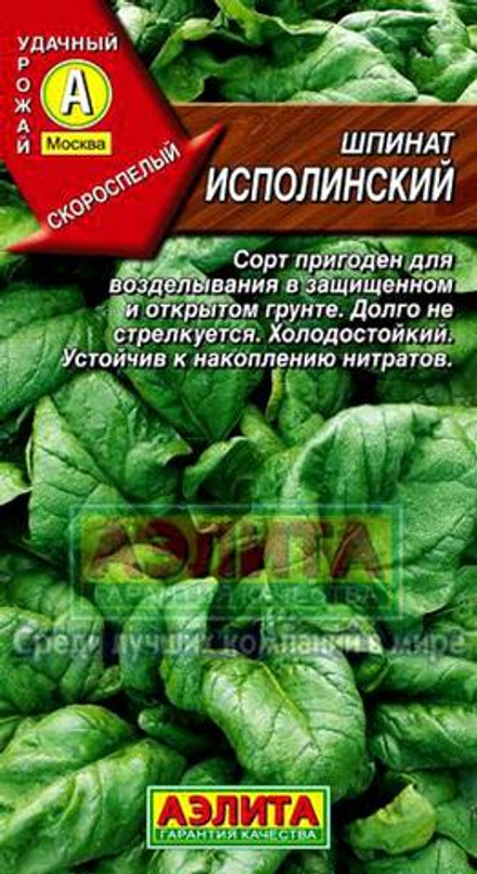 Шпинат Исполинский 3-5гр Аэлита