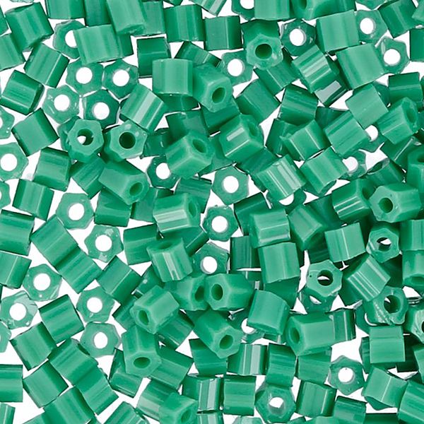 Бисер Toho 11/0 Hexagon 2 (2.2 мм), 25 г (5х5 г), 0047D зеленый