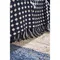 Покрывало из хлопка polka dots темно-синего цвета из коллекции essential, 230х250 см