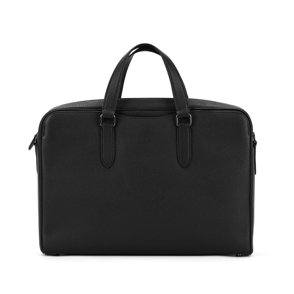COACH Graham Pebbled Leather Handbag, Shoulder Bag, Crossbody Bag, Laptop Bag, Briefcase Large Men"s Black