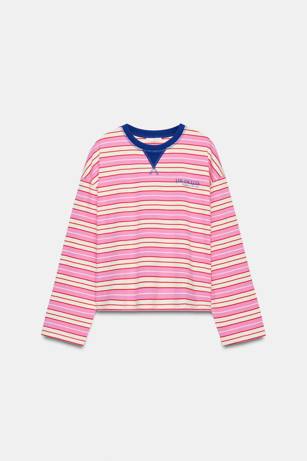ФУТБОЛКА В ПОЛОСКУ С НАДПИСЬЮ — ZARA