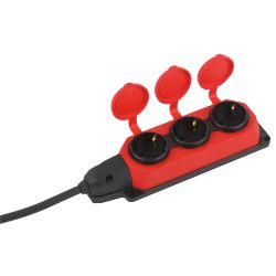 Удлинитель силовой ЭРА UK-3e-3x1,5-20m-IP44(KG) с заземлением 3 розетки каучук 20м КГ 3х1,5мм2 IP44 | Электротовары