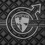 Ковры VOLVO FH-12 2009-2013г (механика) (экокожа, черный, серый кант, серая вышивка)