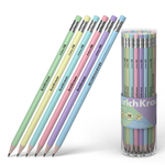 Карандаш ч/г трехгранный, с ластиком HB "Pastel" (Erich Krause)