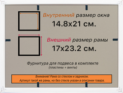 Рамка 14,8x21 для постера и фотографий