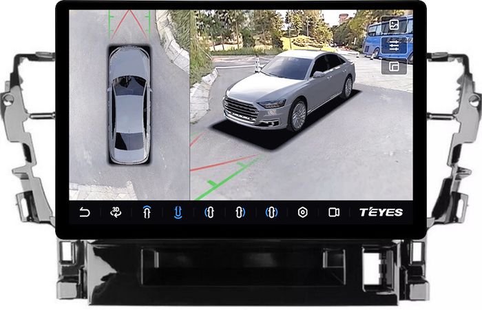 Магнитола для Toyota Alphard 30, Vellfire 2015-2023 (менее 10 динамиков, правый руль) - Teyes CC3-2K-360 монитор 13" 2K QLED на Android 10, Быстрая, CarPlay, 4G SIM-слот, 4 камеры в комплекте