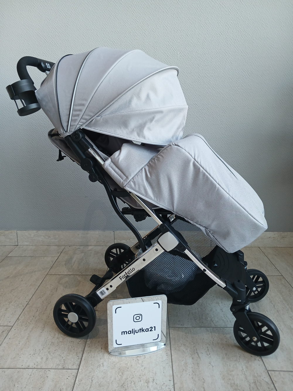 Kоляска детская прогулочная Farfello Comfy Go Comfort (Shiny Grey Chrome/Блестящий серый CG-105)