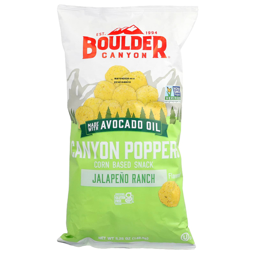 Boulder Canyon, Canyon Poppers™, со вкусом халапеньо, 148,8 г (5,25 унции)