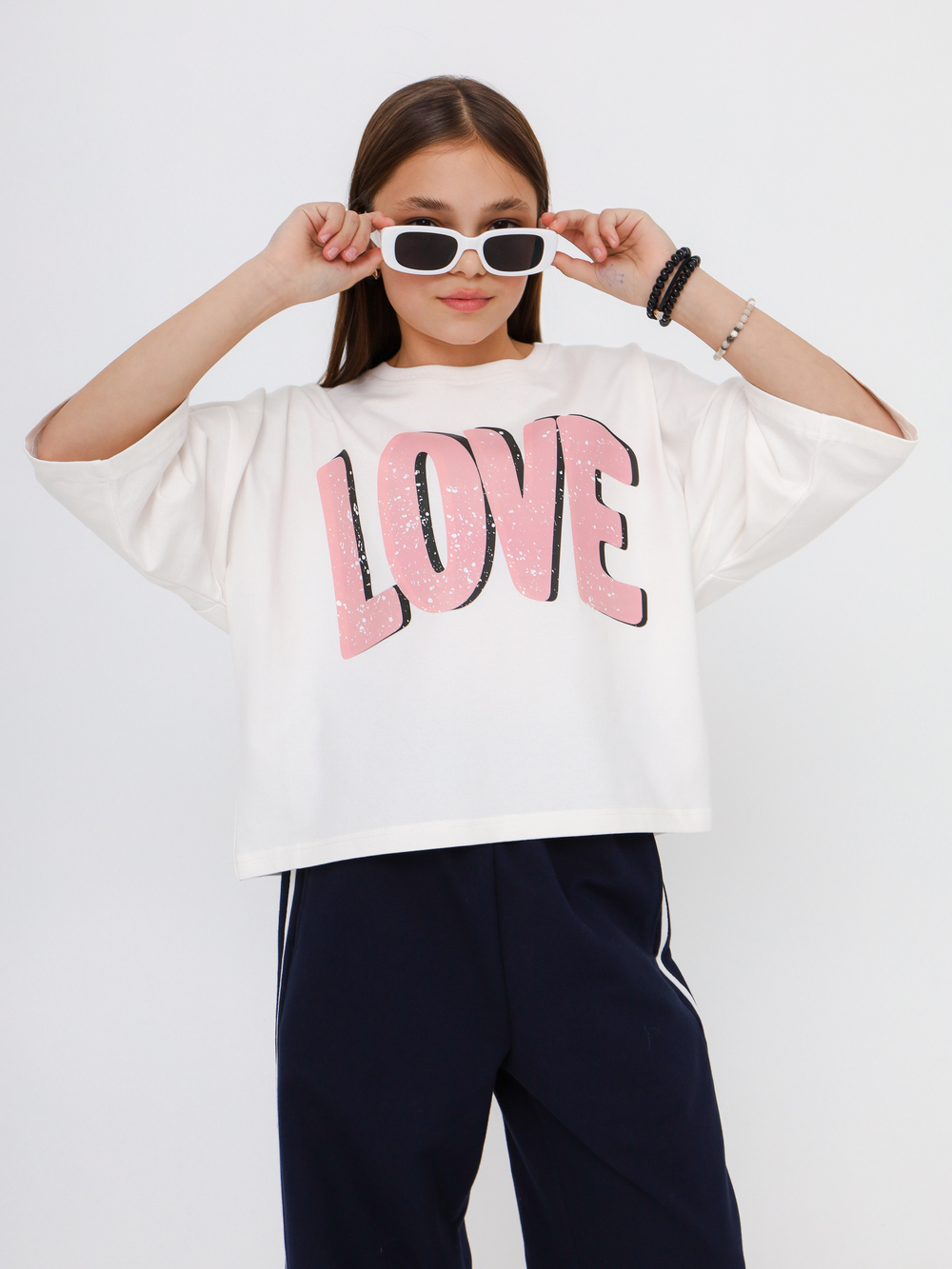 Футболка LOVE, розовая