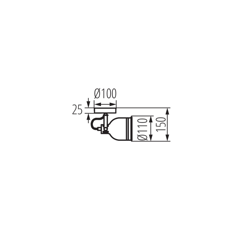 Светильник настенно-потолочный DERATO EL-1O B-SR