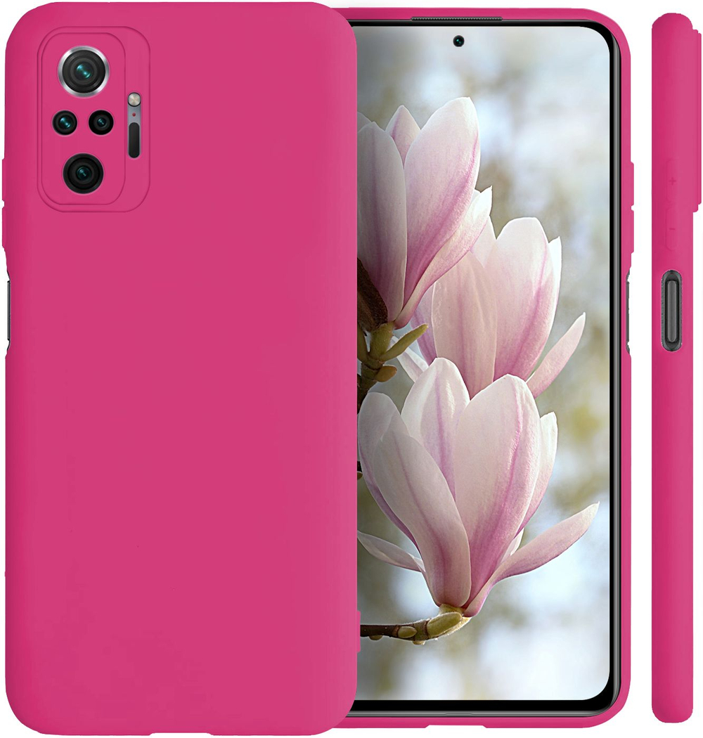 Мягкий Soft Touch чехол из силикона для XIAOMI REDMI NOTE 10 PRO / 10 PRO MAX с бархатной подкладкой