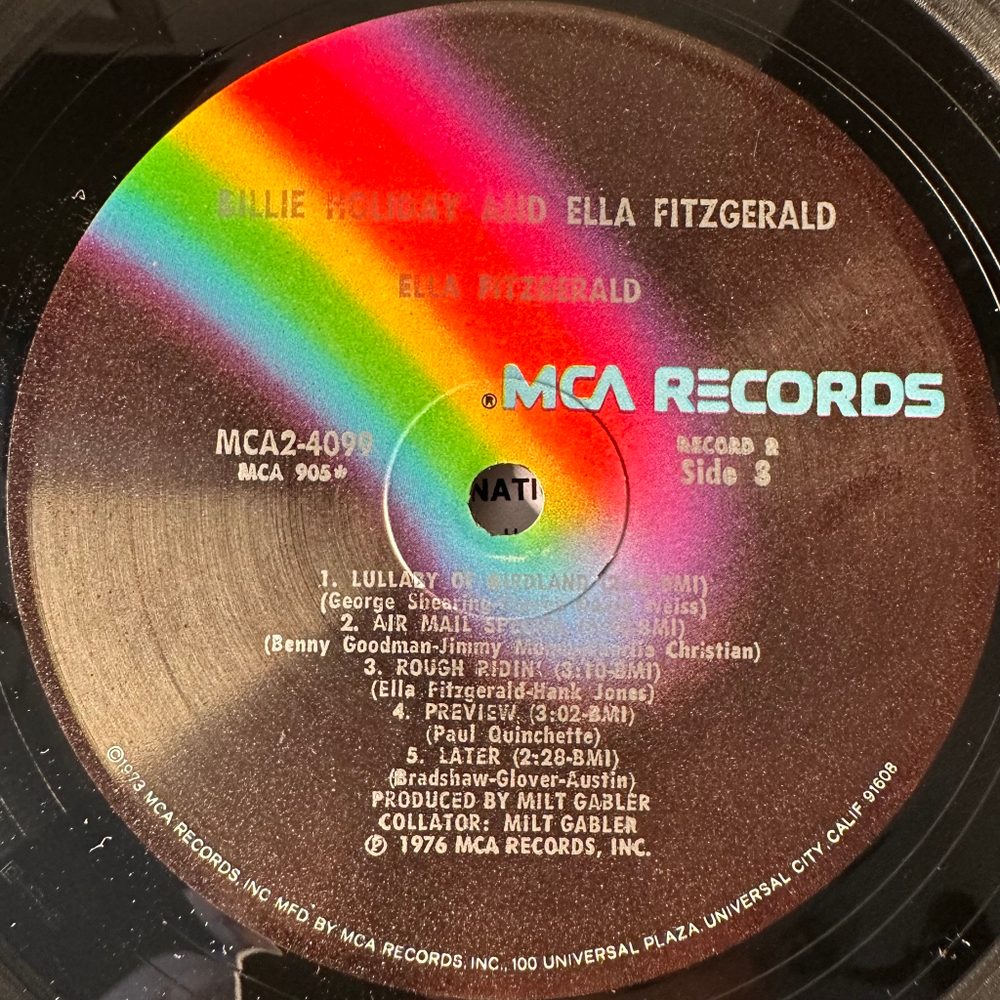 Billie Holiday & Ella Fitzgerald 2LP (США 1976г.)