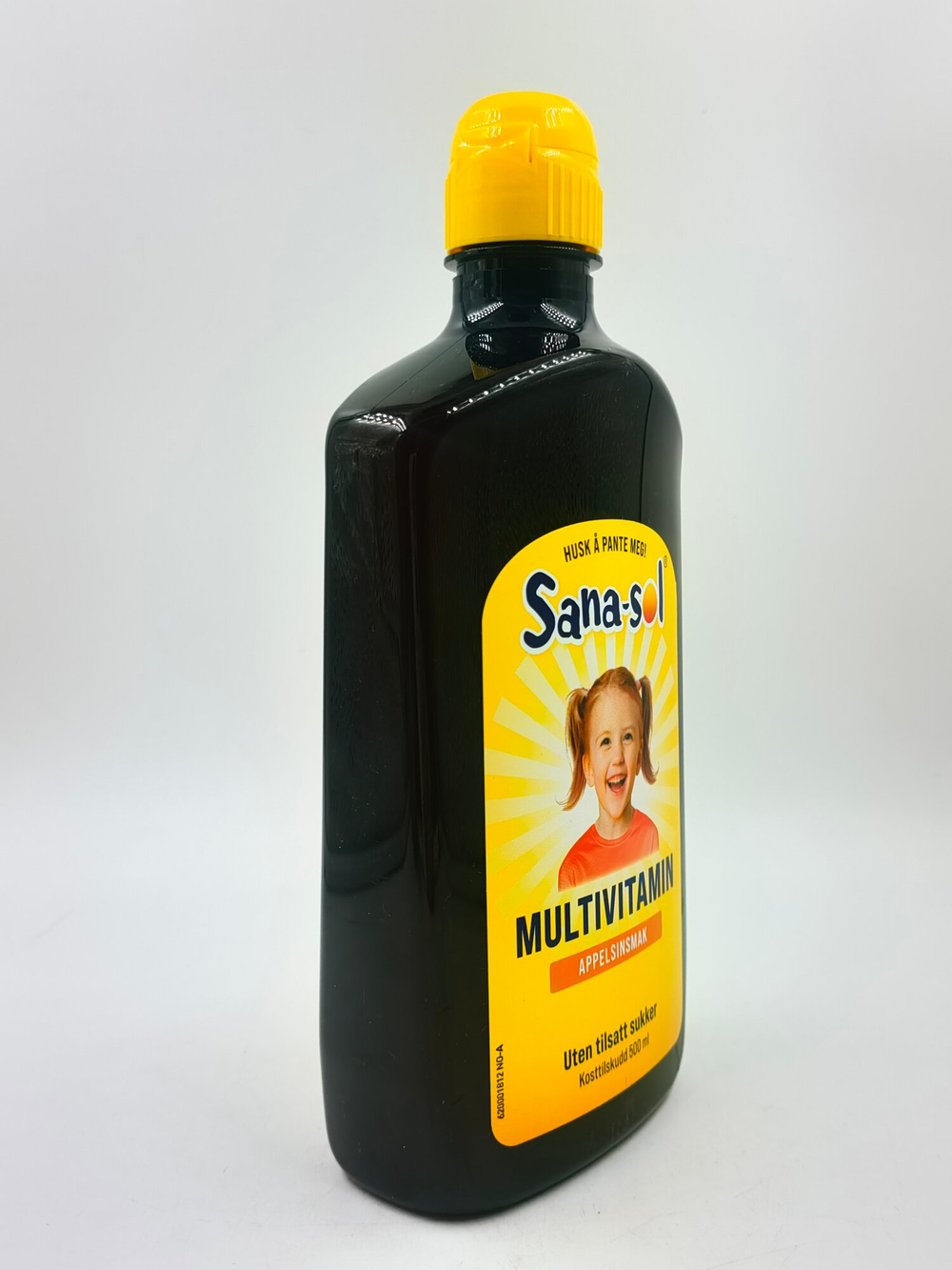 Жидкие поливитамины Sana-Sol со вкусом апельсина для взрослых и детей 3+, без сахара, 500 мл (из Финляндии)