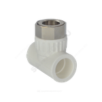 Тройник PP-R комбинированный белый Дн 32х1 1/4" с накидной гайкой VALFEX 11140132