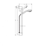 Душевой набор Hansgrohe Crometta 85 Multi/Unica (27767000)
