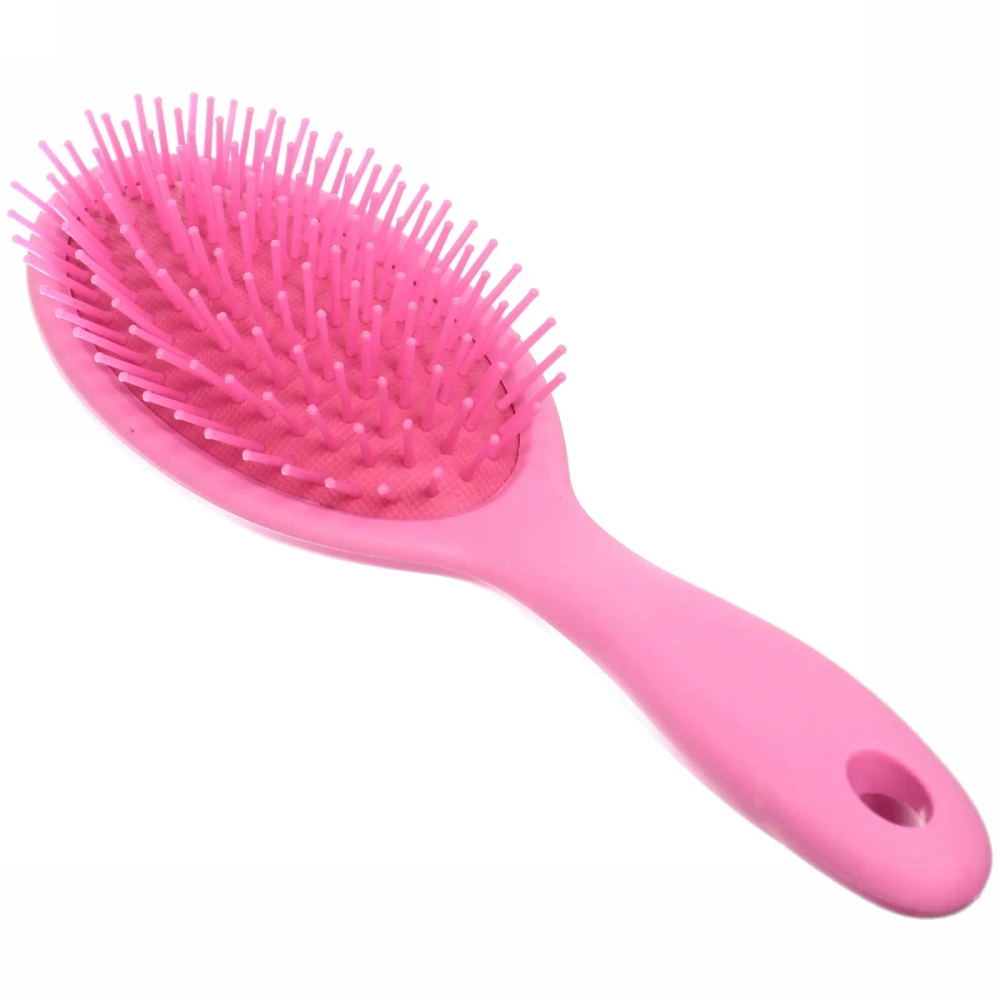 Расческа массажная «Lady Brush», форма овальная, цвет фуксия, 22,5*7см (блистер Ultramarine)