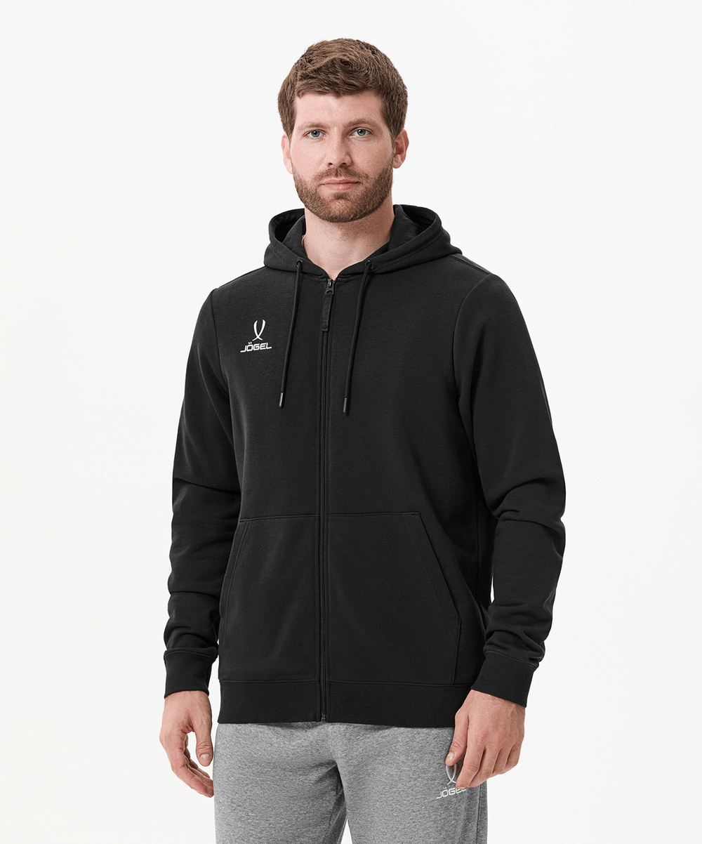 Худи на молнии ESSENTIAL Cotton Zip Hoodie, черный
