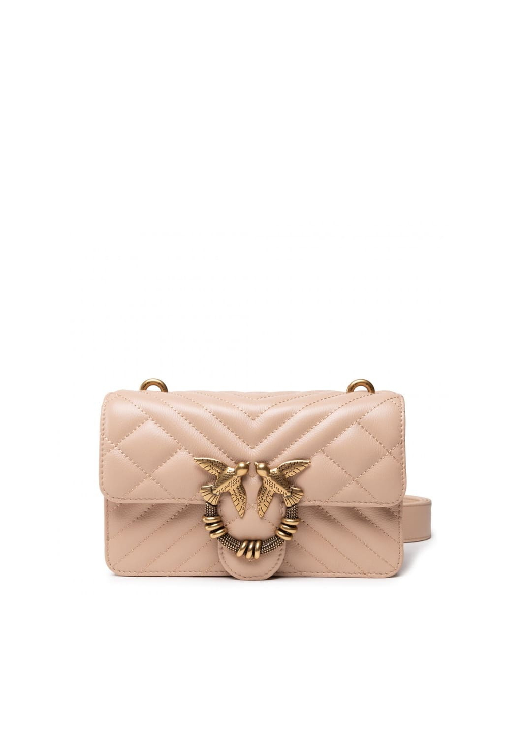 MINI LOVE BAG ICON V QUILT MIX - beige