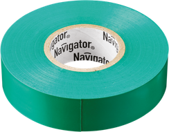 Изолента Navigator 0,13*15*10 зеленая 21651
