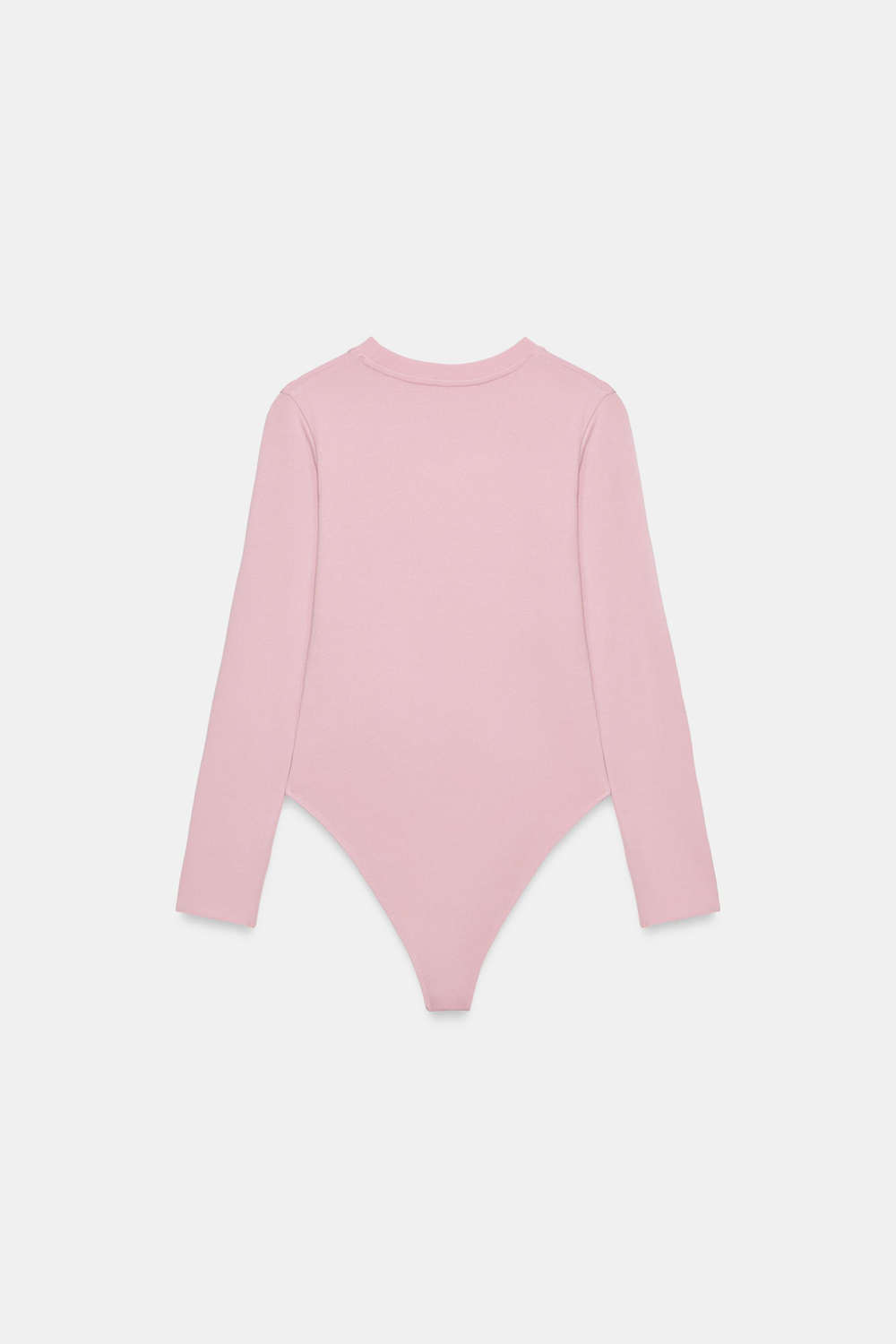 ZARA БОДИ С ДЛИННЫМИ РУКАВАМИ, ПАСТЕЛЬНО-РОЗОВЫЙ