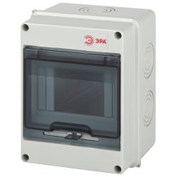Корпус пластиковый навесной ЭРА SIMPLE КМПн-5 IP65 серый | Корпуса пластиковые распределительные герметичные