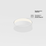 Потолочный светодиодный светильник Maytoni Zon C032CL-36W4K-RD-MG