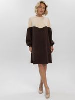 Платье Игра на контрасте (кофе с молоком) П16404-1М LT Collection