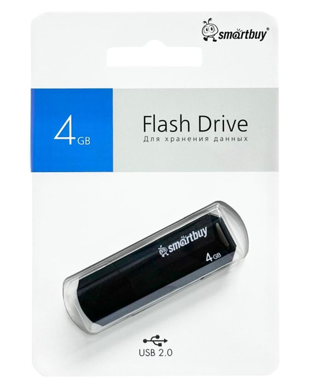 USB флеш накопитель Smartbuy 4GB Clue Black (SB4GBCLU-K)
