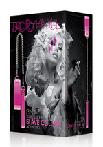 Розовый ошейник Translucent Slave Collar with Velcro (Цвет: розовый)