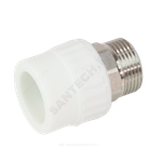 Муфта PP-R комбинированная белая Дн 110х4" НР под ключ VALFEX 10135110