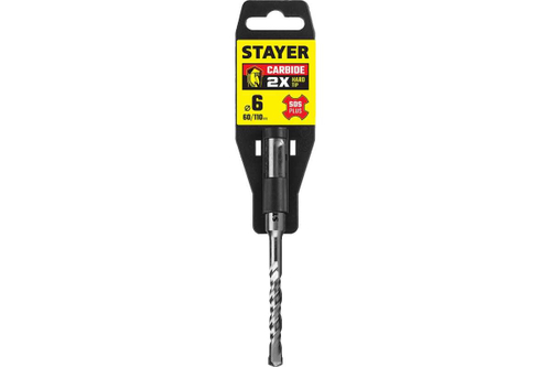 Бур STAYER Professional 6х110 мм, SDS-plus 2930-110-06_z02