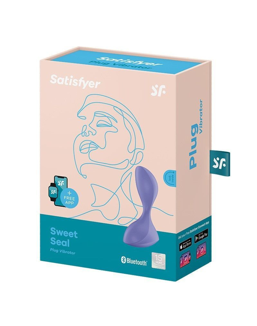 Фиолетовая анальная вибропробка Sweet Seal - 11,2 см. (Цвет: фиолетовый)