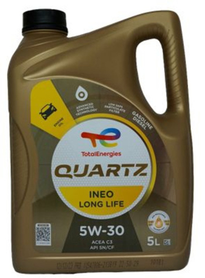 Масло моторное TOTALENERGIES Quartz Ineo Long Life 5W-30 синтетическое 5 л 213819
