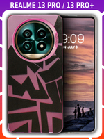 Дизайнерский чехол из пластика для REALME 13 PRO / 13 PRO PLUS с усиленной защитой камеры и глянцем