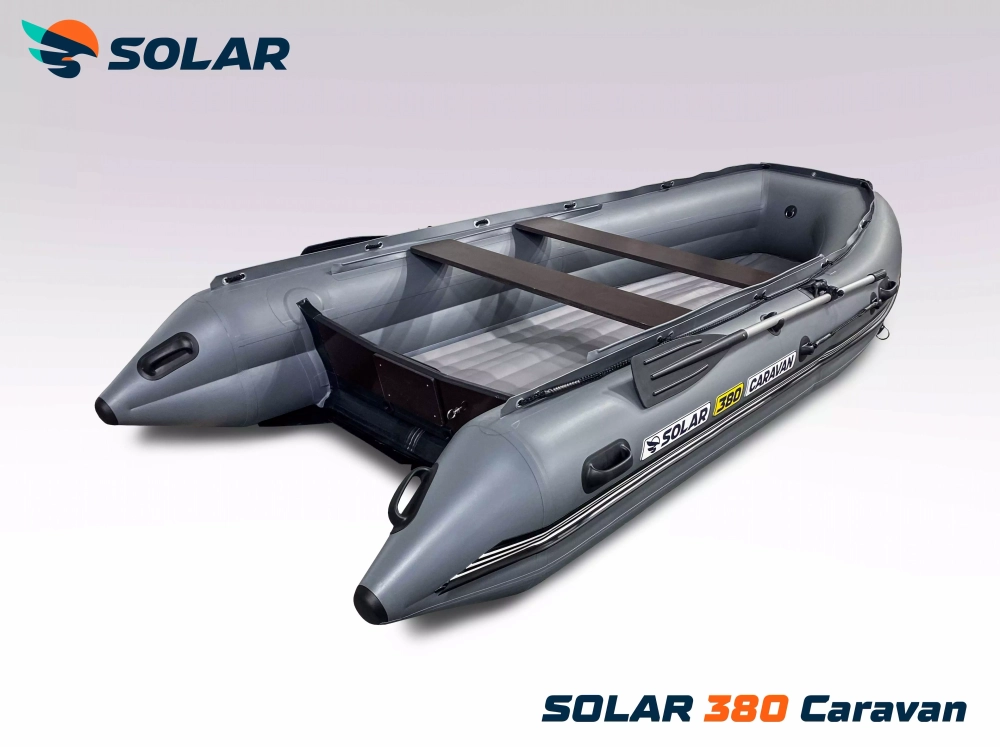 Лодка надувная моторная solar-380 caravan к