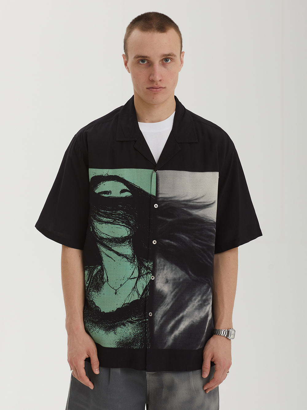 Мужская Рубашка Horse Hair Button Up