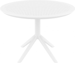 Стол пластиковый обеденный Siesta Contract Sky Table Ø105, белый