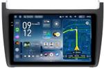 Магнитола для Volkswagen Polo 5 2009-2020 (рамка черная матовая) - Teyes CC4-PRO монитор 9.5" 2K QLED на Android 13, Быстрейшая, Snapdragon 778G, ИИ, CarPlay, DSP, 4G SIM-слот